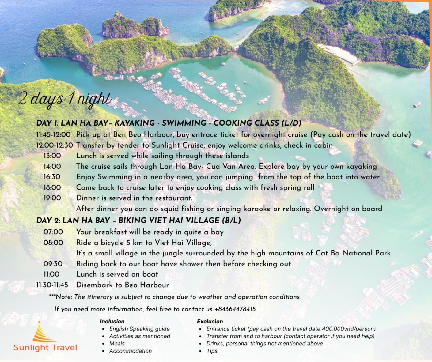 Готель Sunlight Boutique Cruise - Cat Ba Island Халонг Екстер'єр фото